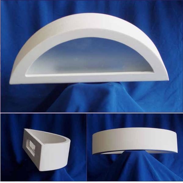 APPLIQUE-IN-GESSO-LAMPADA-A-PARETE-MODERNO-ATTACCO-E27-CON-VETRO-WALL-LIGHT-LV-172454150995-2