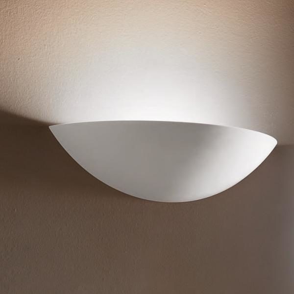 APPLIQUE-IN-GESSO-LAMPADA-PARETE-MODERNO-ATTACCO-E27-COPPA-354-WALL-LIGHT-LV-182416219807