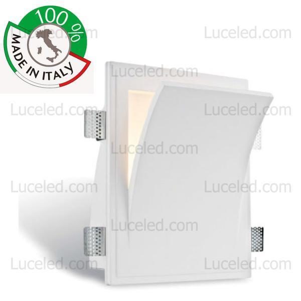 LAMPADA-APPLIQUE-MODERNO-IN-GESSO-CON-PORTALAMPADA-E27-WALL-LIGHT-A-MURO-PARETE-172351735824