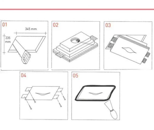 LAMPADA-IN-GESSO-APPLIQUE-MODERNO-PER-FARETTI-GU10-EFFETTO-OCCHIO-WALL-LIGHT-182397036506-3