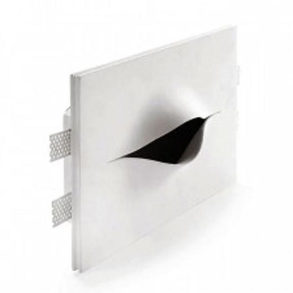 LAMPADA-IN-GESSO-APPLIQUE-MODERNO-PER-FARETTI-GU10-EFFETTO-OCCHIO-WALL-LIGHT-182397036506