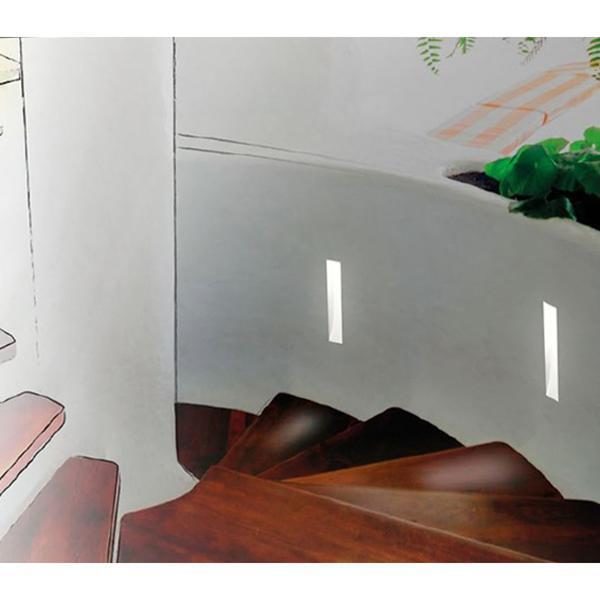 SEGNAPASSO-DA-INCASSO-IN-GESSO-A-SCOMPARSA-MODERNO-LAMPADA-GU10-FASCIO-LUCE-LV-182396716907-7